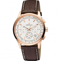Zegarek kwarcowy w kolorze brązowo-biało-złotym. Brązowe, analogowe zegarki damskie Esprit Watches, ze stali. W wyprzedaży za 227,95 zł.