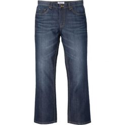 Dżinsy Regular Fit BOOTCUT bonprix ciemnoniebieski "stone". Niebieskie jeansy męskie bonprix, m, bez wzorów. Za 74,99 zł.