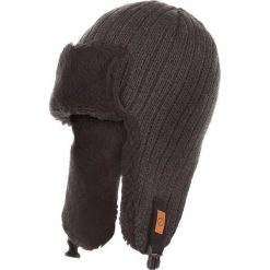 Czapka męska uszatka z polarem Brodrene CZ3 ciemnoszara - c. szary. Szare czapki męskie na zimę, z dzianiny, eleganckie. Za 52,99 zł.