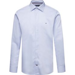 Koszula Tommy Hilfiger Tailored Dobby TT0TT05995. Niebieskie koszule męskie Tommy Hilfiger Tailored, m, bez wzorów, z bawełny, biznesowe, bez kołnierzyka, bez rękawów. W wyprzedaży za 169,00 zł.