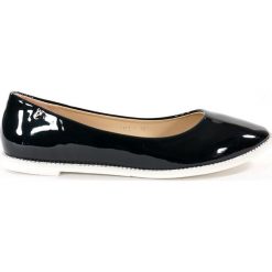 BALERINY DAMSKIE VICE 1151 CZA. Baleriny damskie vices, bez wzorów, ze skóry, bez obcasa. Za 39,90 zł.