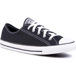 Trampki CONVERSE - Ctas Dainty Ox 564982C Black/White/Black. Czarne półbuty damskie Converse, bez wzorów, z gumy, bez zapięcia. W wyprzedaży za 219,00 zł.