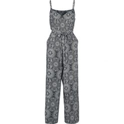 Urban Classics Ladies Spaghetti Jumpsuit Kombinezon czarny/biały. Czarne spodnie damskie marki Urban Classics, xl. Za 199,90 zł.