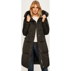 Guess Jeans - Kurtka. Czarne kurtki damskie s, z aplikacjami, z poliesteru, długie. Za 1049,00 zł.