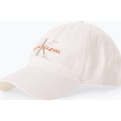 Calvin Klein Jeans - Damska czapka z daszkiem, biały. Białe czapki damskie Calvin Klein Jeans, z haftami, z bawełny. Za 119,95 zł.