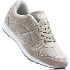 Sneakersy bonprix szary. Szare buty sportowe damskie bonprix. Za 49,99 zł.