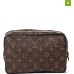 Kosmetyczki męskie: Kosmetyczka „Toiletry Pouch PM” w kolorze brązowym – 19 x 15 x 6 cm