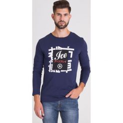LONGSLEEVE ICE PLAY. Niebieskie bluzy męskie Ice Play, xxl, z nadrukiem, z materiału, klasyczne, z okrągłym kołnierzem, bez rękawów, bez kaptura. Za 164,50 zł.