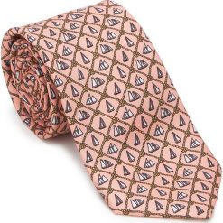 Krawat 87-7K-001-X1. Różowe krawaty męskie marki Wittchen, bez wzorów, z bawełny, eleganckie. Za 149,00 zł.