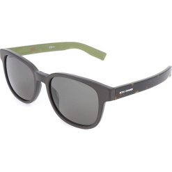 Męskie okulary przeciwsłoneczne w kolorze brązowo-beżowo-szarym. Szare okulary przeciwsłoneczne męskie marki Hugo Boss Sunglasses, z tworzywa sztucznego, wakacyjne. W wyprzedaży za 193,95 zł.