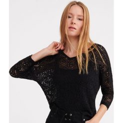Sweter z dekoltem na plecach - Czarny. Czarne swetry damskie Reserved, s, bez wzorów, bez rękawów, bez kaptura. Za 79,99 zł.