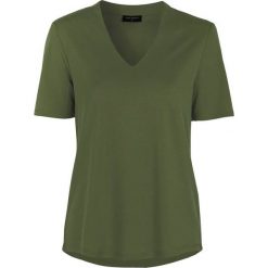 Freequent Bluzka khaki female zielony S (38). Zielone bluzki damskie Freequent, s, bez wzorów, z dżerseju, z dekoltem w serek, z krótkim rękawem. Za 139,00 zł.