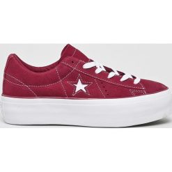 Converse - Tenisówki. Brązowe trampki i tenisówki damskie Converse, ze skóry, na sznurówki. W wyprzedaży za 239,90 zł.