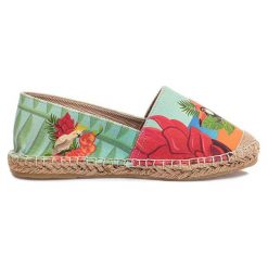 Tomsy damskie: Espadryle w kolorze jasnoniebieskim ze wzorem