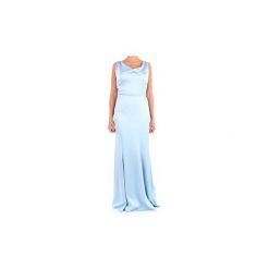 Sukienki długie Moschino A04110534. Niebieskie sukienki damskie MOSCHINO, bez wzorów, bez kołnierzyka, bez rękawów, długie. Za 3170,25 zł.