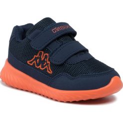 Sneakersy KAPPA - Cracker II Bc K 260687K Navy/Orange 6744. Niebieskie trampki chłopięce Kappa, bez wzorów, z tworzywa sztucznego, na rzepy. Za 79,00 zł.