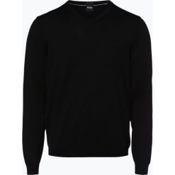 BOSS - Sweter męski – Baram-L, czarny. Czarne swetry klasyczne męskie Boss, l, z dzianiny. Za 499,95 zł.