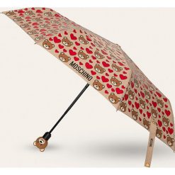 Moschino - Parasol. Pomarańczowe parasole MOSCHINO, bez wzorów. W wyprzedaży za 269,90 zł.
