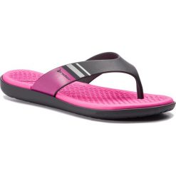 Japonki RIDER - Aqua Fem 82568 Black/Pink 22295. Czarne klapki damskie Rider, bez wzorów, z tworzywa sztucznego, bez obcasa. Za 99,99 zł.