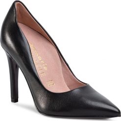 Szpilki TAMARIS - 1-22400-24 Black 001. Czarne półbuty damskie Tamaris, bez wzorów, ze skóry, bez obcasa, na obcasie, bez zapięcia. Za 339,00 zł.