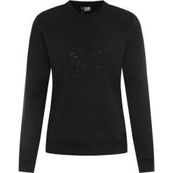 Bluza Karl Lagerfeld Karl Kameo Rhinestones Sweat 201W1824. Czarne bluzy damskie KARL LAGERFELD, xs, bez wzorów, z bawełny, bez rękawów, bez kaptura. W wyprzedaży za 469,00 zł.