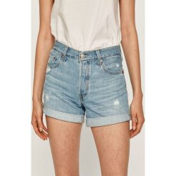 Levi's - Szorty jeansowe. Niebieskie szorty damskie Levi's®, s, bez wzorów, z bawełny, casualowe, z podwyższonym stanem. W wyprzedaży za 149,90 zł.