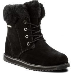 Śniegowce EMU AUSTRALIA - Shoreline Lo W11750 Black. Czarne kozaki damskie EMU Australia, na zimę, ze skóry, bez zapięcia. W wyprzedaży za 459,00 zł.