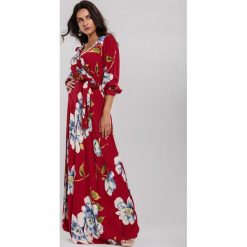 Czerwono-Beżowa Sukienka Replete. Czerwone sukienki damskie Renee, na lato, s, z tkaniny, maxi. Za 139,99 zł.