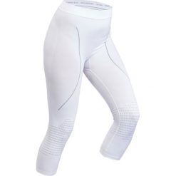 Legginsy narciarskie 900 damskie. Białe legginsy damskie WED'ZE, m, bez wzorów, z elastanu. Za 129,99 zł.