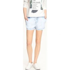 SZORTY DAMSKIE. Niebieskie spodenki sportowe damskie marki DRYWASH, s, z jeansu, eleganckie, krótkie. W wyprzedaży za 39,99 zł.