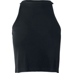 Topy damskie: Urban Classics Ladies Rib Turtleneck Cropped Top Top damski czarny