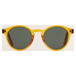 Mango Man - Okulary Porter. Pomarańczowe okulary przeciwsłoneczne męskie marki Mango Man, z materiału, okrągłe. Za 119,90 zł.