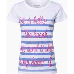 Marie Lund - T-shirt damski, niebieski. Niebieskie t-shirty damskie marki Marie Lund, xxl, w paski, z bawełny, wakacyjne, bez kołnierzyka. Za 59,95 zł.
