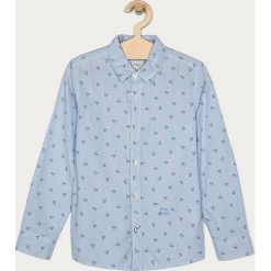 Pepe Jeans - Koszula dziecięca Steve 128-176 cm. Niebieskie koszule chłopięce Pepe Jeans, bez wzorów, z bawełny, klasyczne, z klasycznym kołnierzykiem, z długim rękawem, długie. Za 239,90 zł.