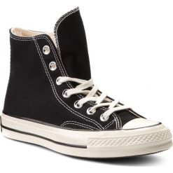 Trampki CONVERSE - Ctas 70 Hi 162050C Black/Egret. Czarne półbuty damskie marki Converse, bez wzorów, z gumy, bez zapięcia. W wyprzedaży za 319,00 zł.