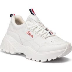 Sneakersy S.OLIVER - 5-23643-33 White 100. Białe półbuty damskie S.Oliver, ze skóry ekologicznej. W wyprzedaży za 199,00 zł.