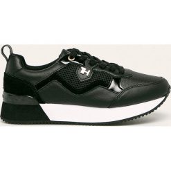 Tommy Hilfiger - Buty. Czarne buty sportowe damskie TOMMY HILFIGER, bez wzorów, ze skóry, sportowe. W wyprzedaży za 359,90 zł.