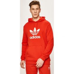 Adidas Originals - Bluza. Czerwone bluzy męskie adidas Originals, s, z nadrukiem, z elastanu, z kapturem, bez rękawów, z kapturem. W wyprzedaży za 199,90 zł.