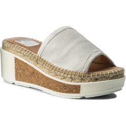 Espadryle KANNA - KV7073 Microlame Ghost. Szare espadryle damskie Kanna, bez wzorów, ze skóry, bez obcasa, na obcasie. W wyprzedaży za 259,00 zł.