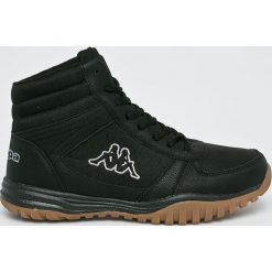 Kappa - Buty Brasker Mid. Czarne buty trekkingowe męskie Kappa, z gumy, na sznurówki, outdoorowe. W wyprzedaży za 129,90 zł.