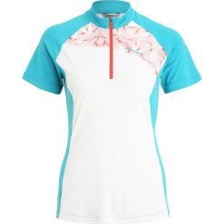 Topy sportowe damskie: Ziener CARITA Tshirt z nadrukiem white/blue ocean
