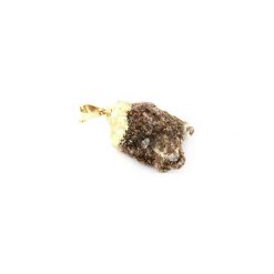 Colare Raw Lepidolit złoto. Fioletowe naszyjniki damskie marki Brazi druse jewelry, na co dzień, srebrne. Za 170,00 zł.