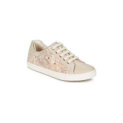 Buty Dziecko Geox J KIWI G. G. Brązowe trampki dziewczęce Geox, bez wzorów, bez zapięcia. Za 209,30 zł.