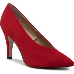 Szpilki CAPRICE - 9-22403-23 Red Suede 530. Czerwone półbuty damskie Caprice, bez wzorów, z zamszu, bez obcasa, na obcasie, bez zapięcia. W wyprzedaży za 189,00 zł.