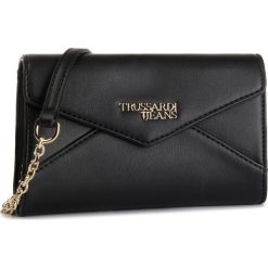 Torebka TRUSSARDI JEANS - Clutch Plain 75B00763 K299 1. Czarne torebki klasyczne damskie Trussardi Jeans, bez wzorów, z jeansu, wizytowe, bez dodatków. Za 429,00 zł.