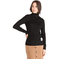 Calvin Klein Sweter Czarny. Czarne bluzy damskie Calvin Klein, s, bez wzorów, z bawełny, bez rękawów, bez kaptura. Za 486,95 zł.