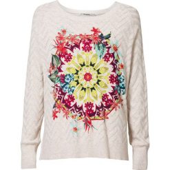 Desigual Swetr damski Jers Kenmare Crudo 19SWJF47 1001 (rozmiar L). Swetry damskie Desigual, l, bez wzorów, bez rękawów, bez kaptura. W wyprzedaży za 231,00 zł.