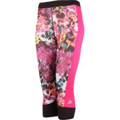 Legginsy: legginsy damskie 3/4 ADIDAS TECHFIT CAPRI FLORAL / AJ0534