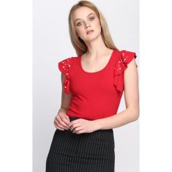 Bluzki damskie: Czerwona Bluzka Have a Talk