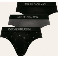 Emporio Armani - Slipy (3-pack). Czarne slipy męskie Emporio Armani, m, bez wzorów, z elastanu. Za 219,90 zł.